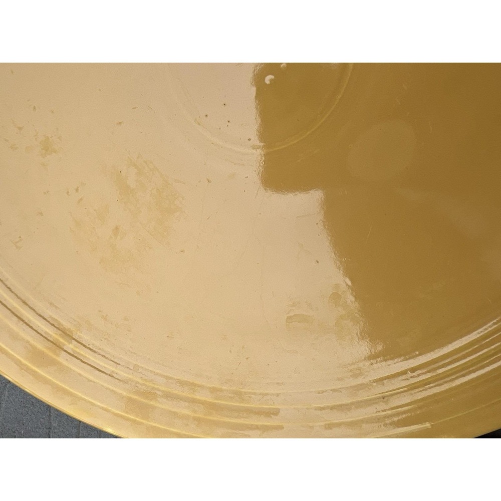 Vintage‎ Yellow Fiesta Fiestaware Chop (Serving) Plate 13" - Picture 8 of 9